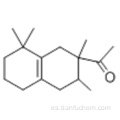 1- (2,3,8,8-Tetrametil-1,2,3,4,5,6,7,8-octahidronaftalen-2-il) etanona CAS 54464-57-2